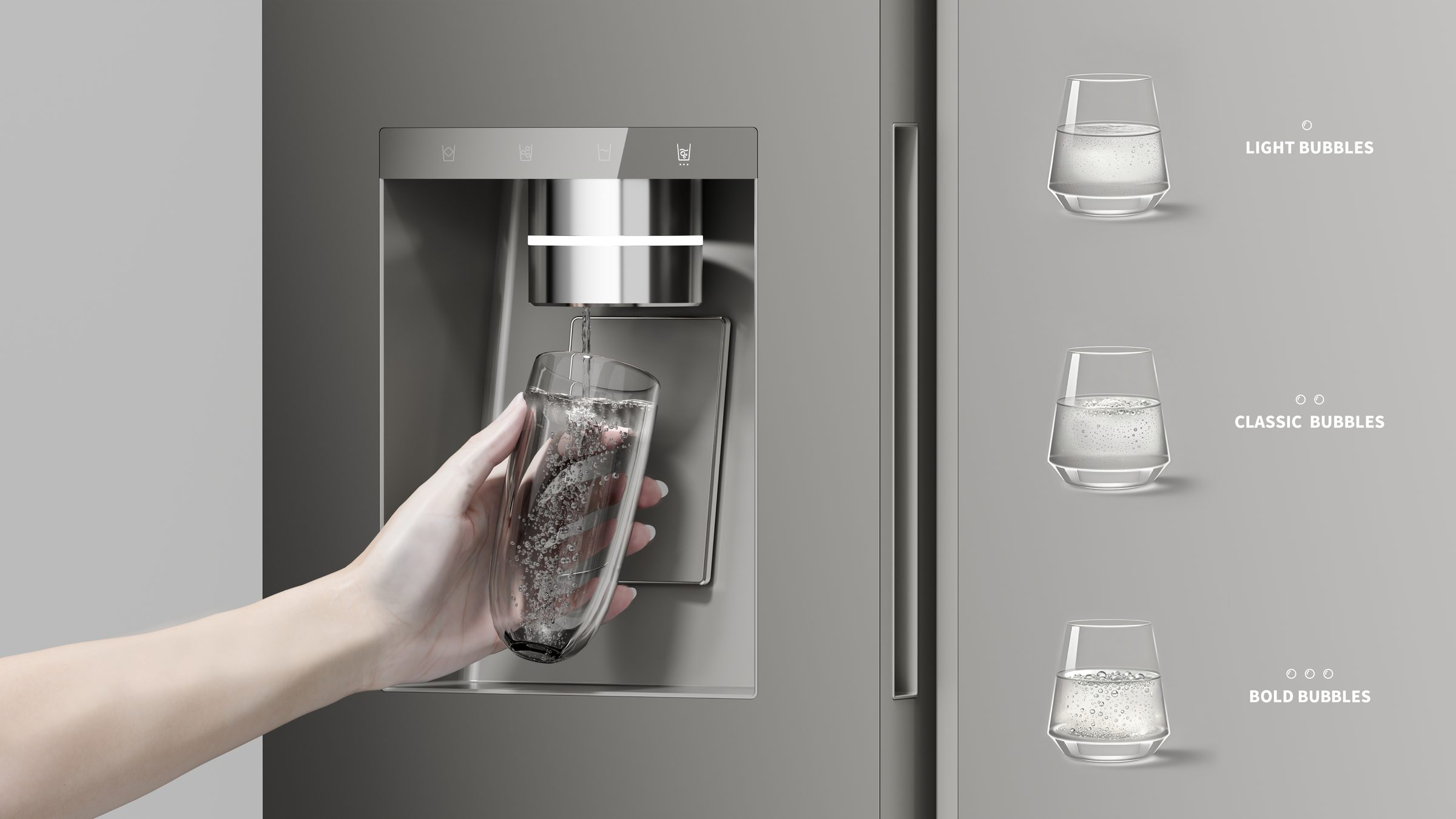 Dreame G-Mark sparkling water and dispenser module detail